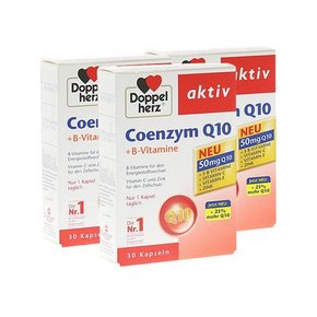 Doppelherz 双心 辅酶Q10软胶囊 30粒*3盒 178元包邮