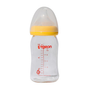 Pigeon 贝亲 AA73 宽口径玻璃奶瓶160ml 62.9元包邮
