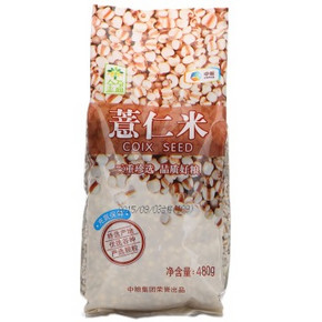 秒杀预告# 中粮出品 金盈 薏仁米480g 14点 1元(1500件)
