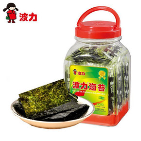吃货最爱# 波力海苔 原味100g*2桶 55.2元(73.6-18.4)
