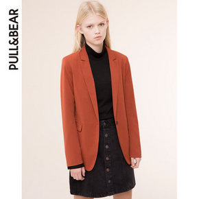 PullAndBear 女士基本款西装上衣 74元(79-5元券)