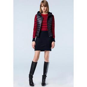 UNIQLO 优衣库 女装 美利奴羊毛混纺条纹连衣裙 99元