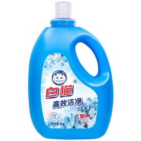 白猫 高效洁净 清新花香洗衣液3kg 14.9元