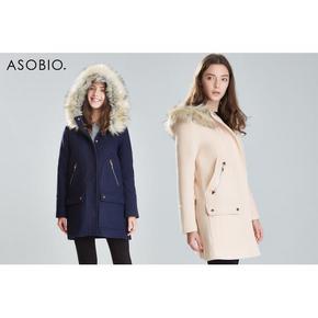 ASOBIO 时尚休闲连帽女士大衣 239元包邮