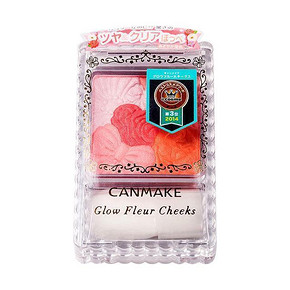 美貌实力派# 日本Canmake 花瓣雕刻五色珠光腮红 2号 券后47.9元包邮