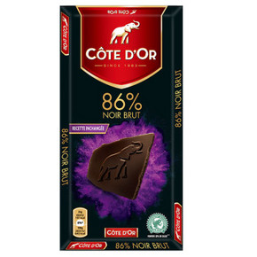COTE D'OR 克特多 金象86%可可 黑巧克力100gx10块 109元包邮(299-90-100)