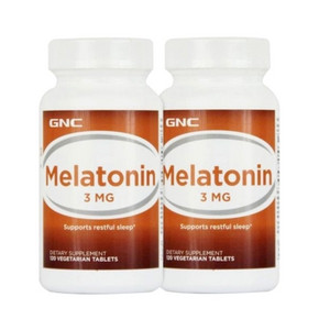 失眠终结者# GNC 健安喜 美乐通宁褪黑素3mg 120粒x2瓶装 79元