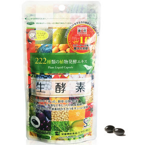 日本 222种天然植物水果谷物浓缩精华生酵素 60粒  69.9元
