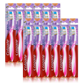 Colgate 高露洁 牙刷 适齿多效 12支装 29元