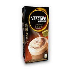 雀巢 卡布奇诺咖啡+香浓可可粉 5条x19g+5条x0.25g 8元(15.9，2件5折)