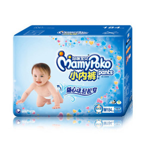 MamyPoko 妈咪宝贝 小内裤M184片+凑单品 99元(199-100)