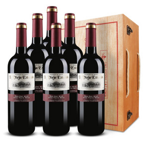 手机端：拉维佳（LA VIEJA）干红葡萄酒 礼盒装750ml*6瓶 西班牙进口 149元(249-100)