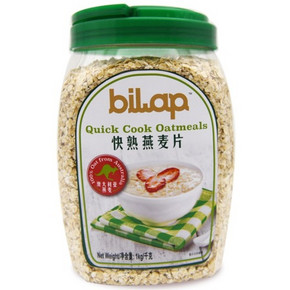 手机端：比纳Bilap 快熟燕麦片1kg 马来西亚进口  折9.9元，日常39