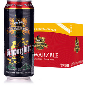 德国进口 WAIDMANN’S BRAU 猎人 黑啤酒500ml*12听 折34.5元(69，买2免1)