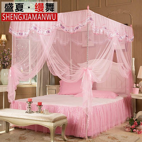 盛夏缦舞 三开门不锈钢落地支架蚊帐 9元起包邮(39-30券)
