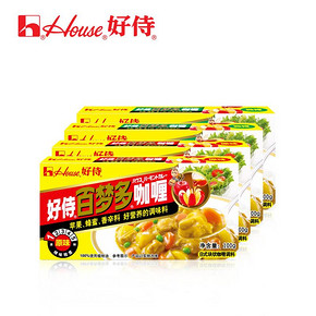 好侍 百梦多咖喱块  原味+微辣 100gx4盒 31.9元包邮