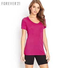 白菜打底# FOREVER21女装 休闲长款短袖T恤  20元