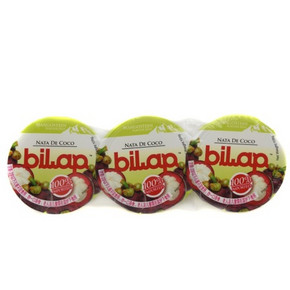 泰国进口果冻 比纳Bilap  椰纤果 山竹味 324g 折4.9元(99-50)