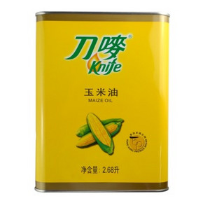 刀唛 Knife 香港品质食用油 玉米油 2.68L 折44.5元(89，买2免1)
