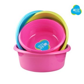 家居必备# 茶花 加厚加深塑料脸盆 30cm 9.9元包邮