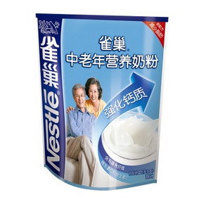 手机端# Nestle 雀巢 中老年营养奶粉400g 袋装 折27.3元(38.9，3件7折)