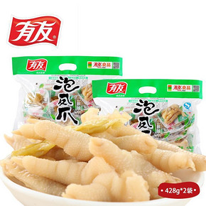 有友 山椒泡凤爪 迷你散装428g*2袋 36.6元包邮