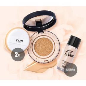 CLIO 珂莱欧 无瑕气垫粉底礼盒 正装气垫15g+ 替换装20g+粉扑X2 118元包邮
