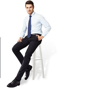 前10分钟# 兆阳 男士纯棉商务休闲裤 69返20元