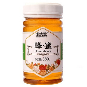 0点预告# 北大荒 东北黑蜂 纯蜂蜜 百花蜜380g 9.9元