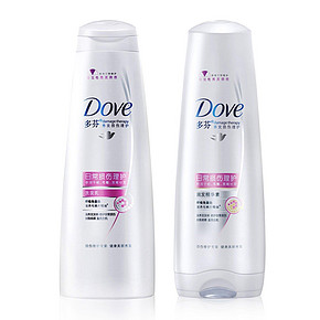 DOVE 多芬 日常损伤理护 洗发乳200ml+精华素200ml 21.8元