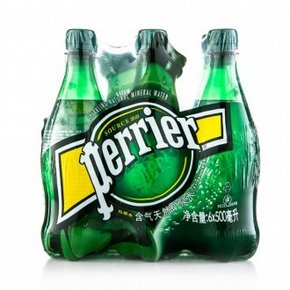Perrier 巴黎水 含气天然矿泉水 500ml*6瓶 29.9元