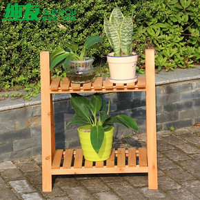 把绿色带回家# 绅友 实木木质落地小花架 39元包邮(59-20券)