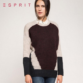 ESPRIT 女士 时尚拼接色针织衫 99元