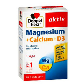 Doppelherz 双心 镁钙+D3 营养片 40片*4件 156元包邮(316-100-60券)