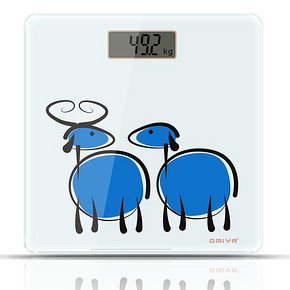 omiya 卡通图案精准电子称 19.9元包邮