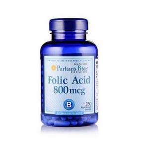 美国Puritan's Pride 普丽普莱 叶酸片 800mcgx250片 69元包邮(99-30)