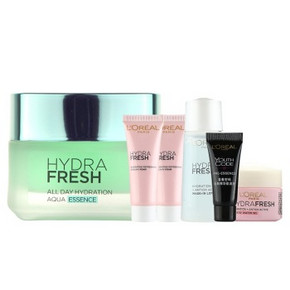 巴黎欧莱雅 水精华凝露50ml+护肤旅行5件套 99元包邮（199-100）