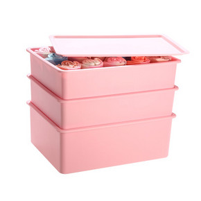 FaSoLa 塑料带盖 内衣收纳盒 3件套  39元