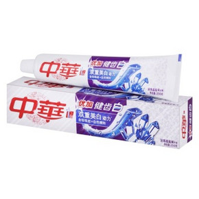 中华 优加健齿白 深海晶盐牙膏200g 折4.5元(可199-100)