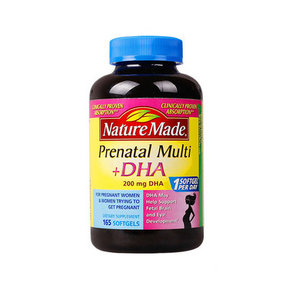 美国Nature Made 天维美 孕妇多种综合维生素含DHA胶囊165粒 89元包邮(119-30)