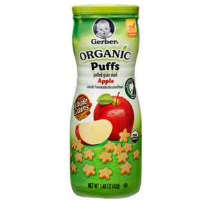 嘉宝 GERBER 宝宝零食 星星泡芙苹果味42gX8瓶 108元(208-100)