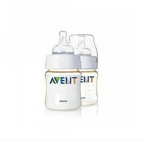 新安怡 四安士PES奶瓶 对装 125mlX2组+新安怡 奶嘴对装 223元包邮(323-100)