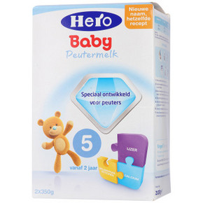 Hero Baby 婴儿配方奶粉 5段 700g/盒 86.8元(两件起拍)
