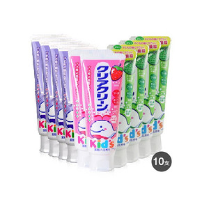 花王 洁齿健儿童牙膏 葡萄4支+哈密瓜4支+草莓2支  共10支 99元