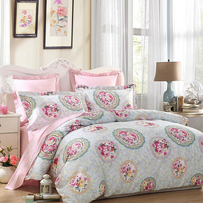 LOVO 维塔斯花园 床品四件套 197元包邮