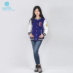 earthmusic 棒球服休闲时尚短外套 88元包邮(98-10券)