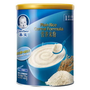 Gerber 嘉宝 营养米粉 1段 225g x 4罐 96.6(144.6-38-10券)