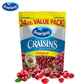前10分钟# Ocean Spray 美国优鲜沛 蔓越莓干680g 9.9元包邮(39.9-30)