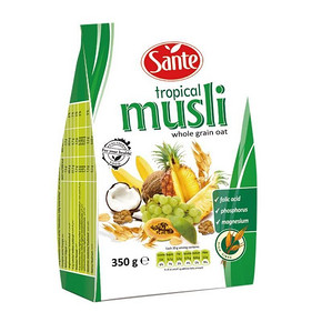 秒杀预告# sante 三特 多水果早餐燕麦片 350g 12点 1元