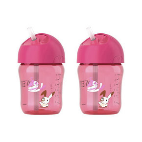 AVENT 新安怡 吸管杯 9oz 2只装 蓝红随机 49元